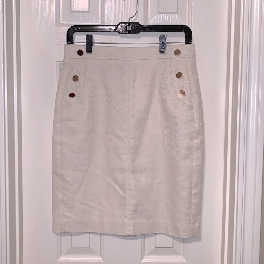 Loft Skirt w Gold Buttons